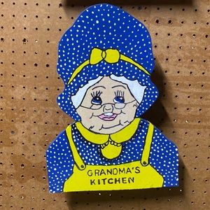Handmade Blue Grandma’s Kitchen Wall Art